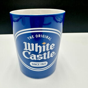 White Castle Telfar Mug Cup 2018 Cobalt Blue White Lettering Coffee Tea